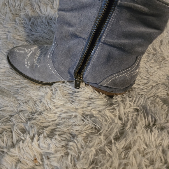 Sundance Blue/Gray Cowboy Booties - Picture 5 of 9